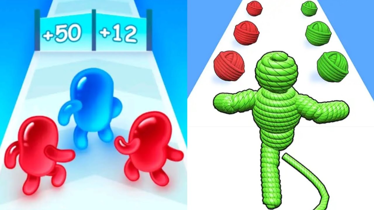 Join Blob Clash 3D VS Rope-Man Run Max All Levels Gameplay Android,iOS NEW UPDATE