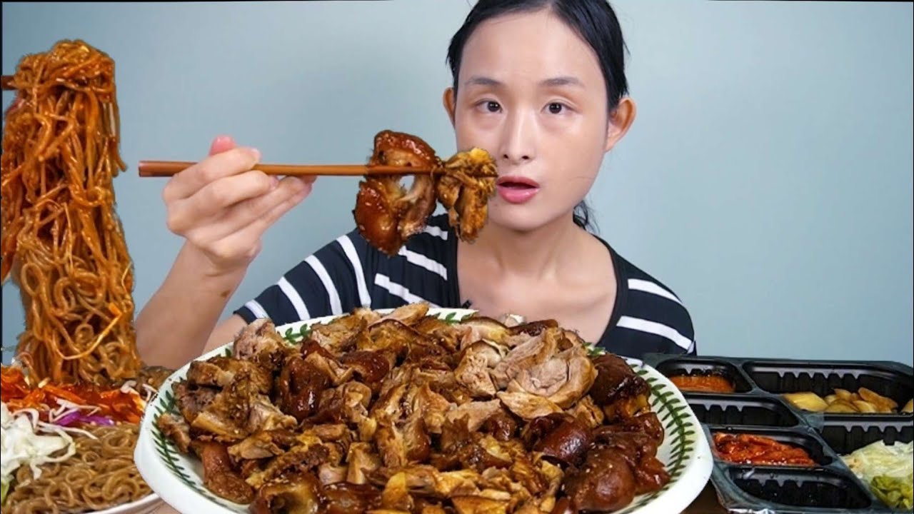 족발 막국수 먹방
