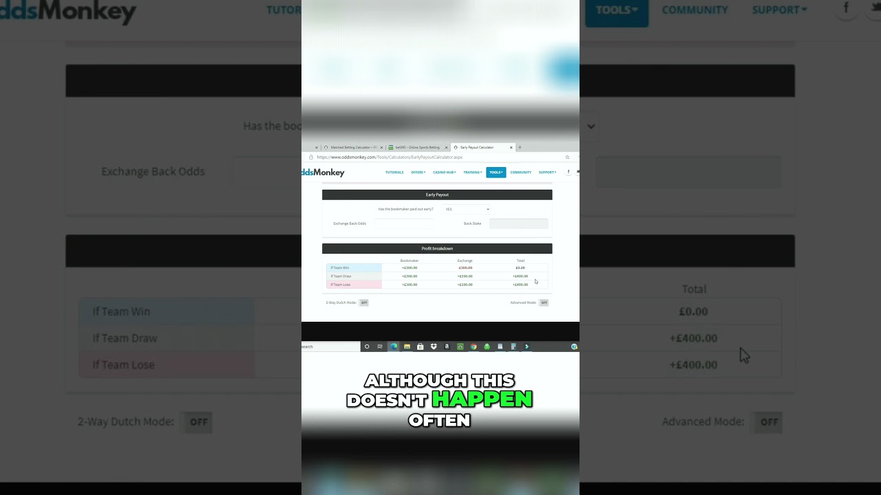 Trading out of a 2up bet using bet365 and Smarkets!