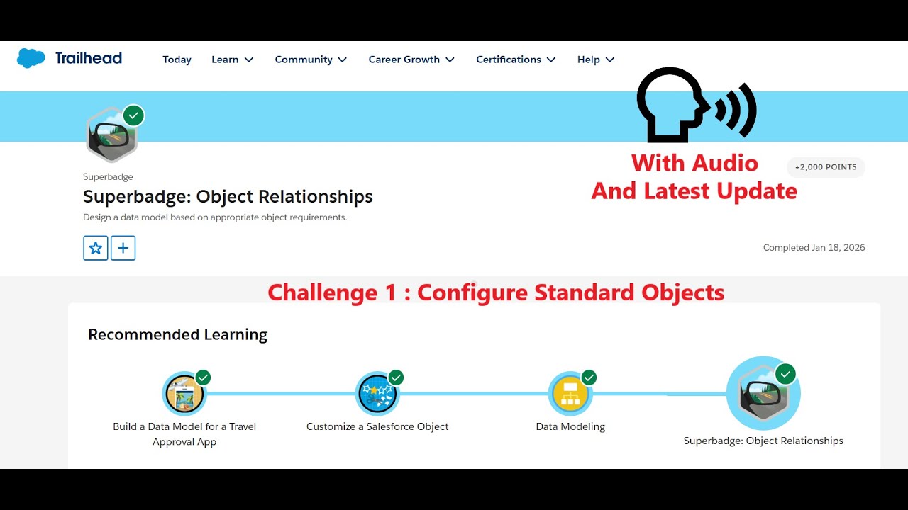 Configure Standard Objects | Superbadge: Object Relationships | Trailhead | Salesforce | Internship