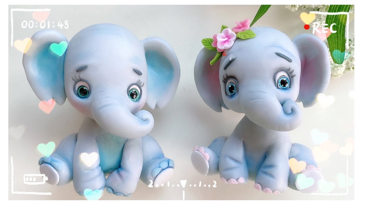 Tierno Elefante de Porcelana Fría 🐘 | Tutorial
