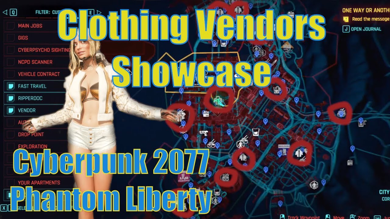 All Clothing Vendors Showcase in Cyberpunk 2077 Phantom Liberty 2.0