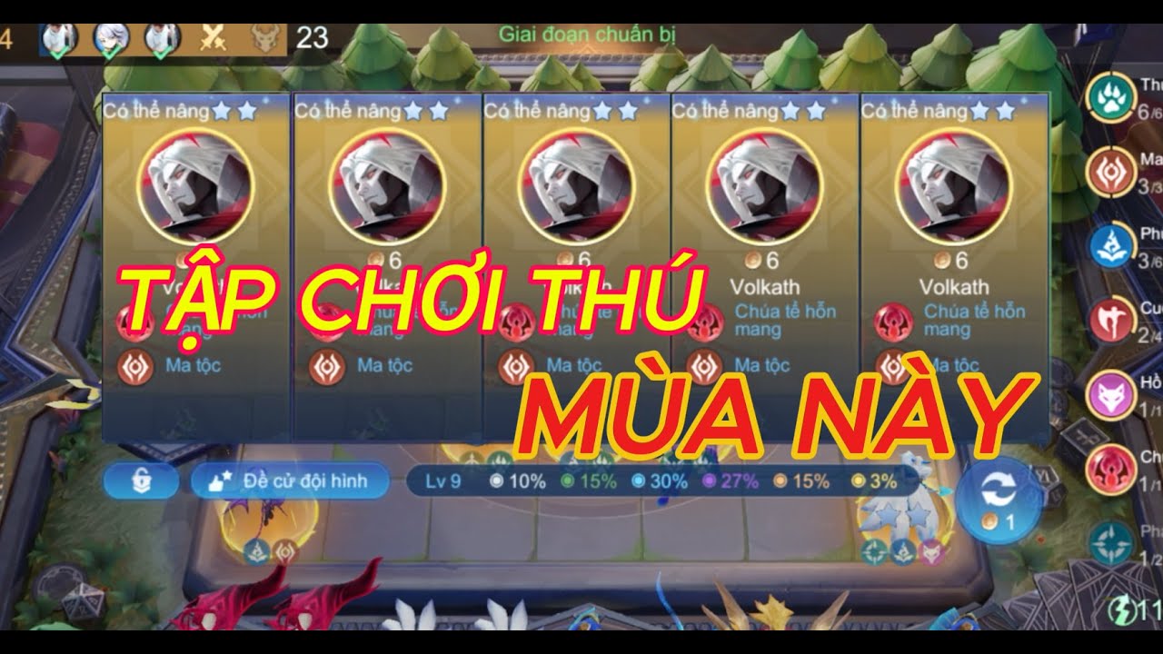 TẬP CHƠI ĐỘI HÌNH THÚ NHÂN SAU UPDATE VÀ CÁI KẾT ??? | ĐỘI HÌNH MẠNH NHẤT | CỜ LIÊN QUÂN