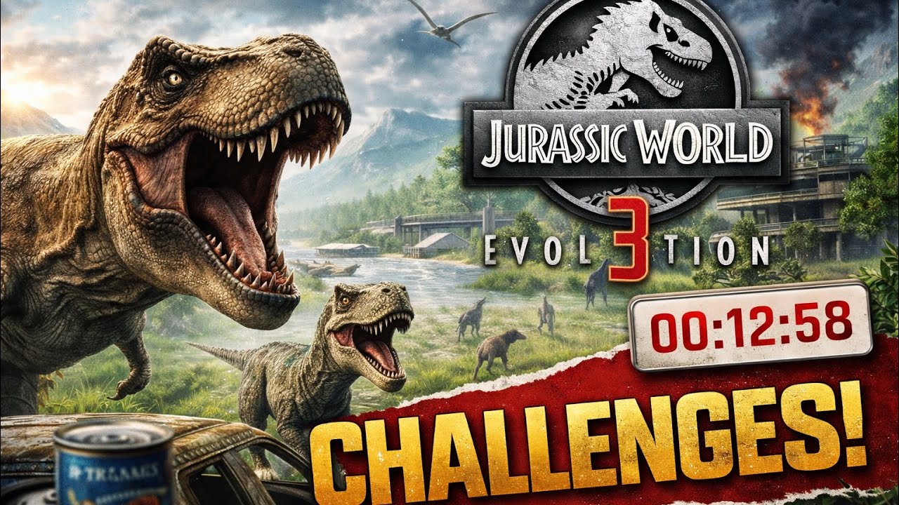 Jurassic World Evolution 3 Challenges – Can This Park Survive? #jurassicworldevolution3 #simulation 