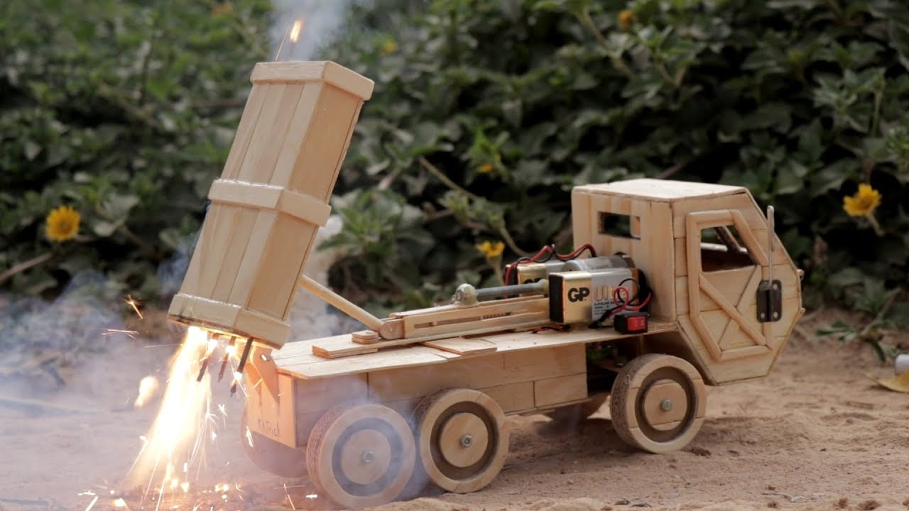 Wow! Amazing  DIY RC Missile Launcher Truck From Ice Cream Stick