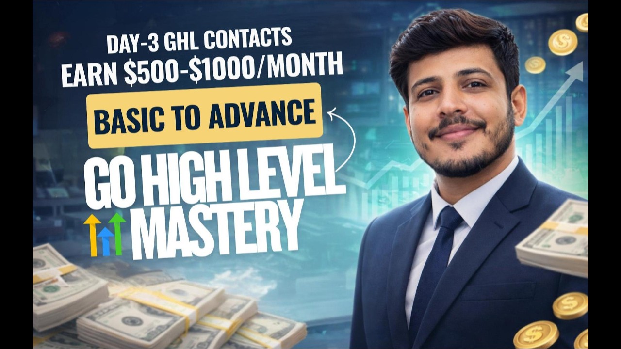GoHighLevel Mastery Course – Day 3 | GHL Contacts, Smart Lists & Filters Explained | Ahsan Naeem