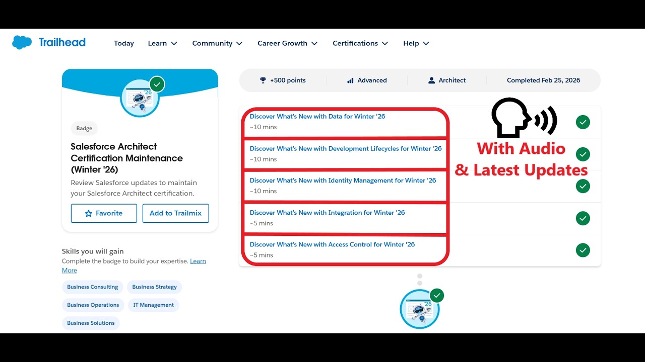 All Challenge | Salesforce Architect Certification Maintenance (Winter '26) | Trailhead | Salesforce
