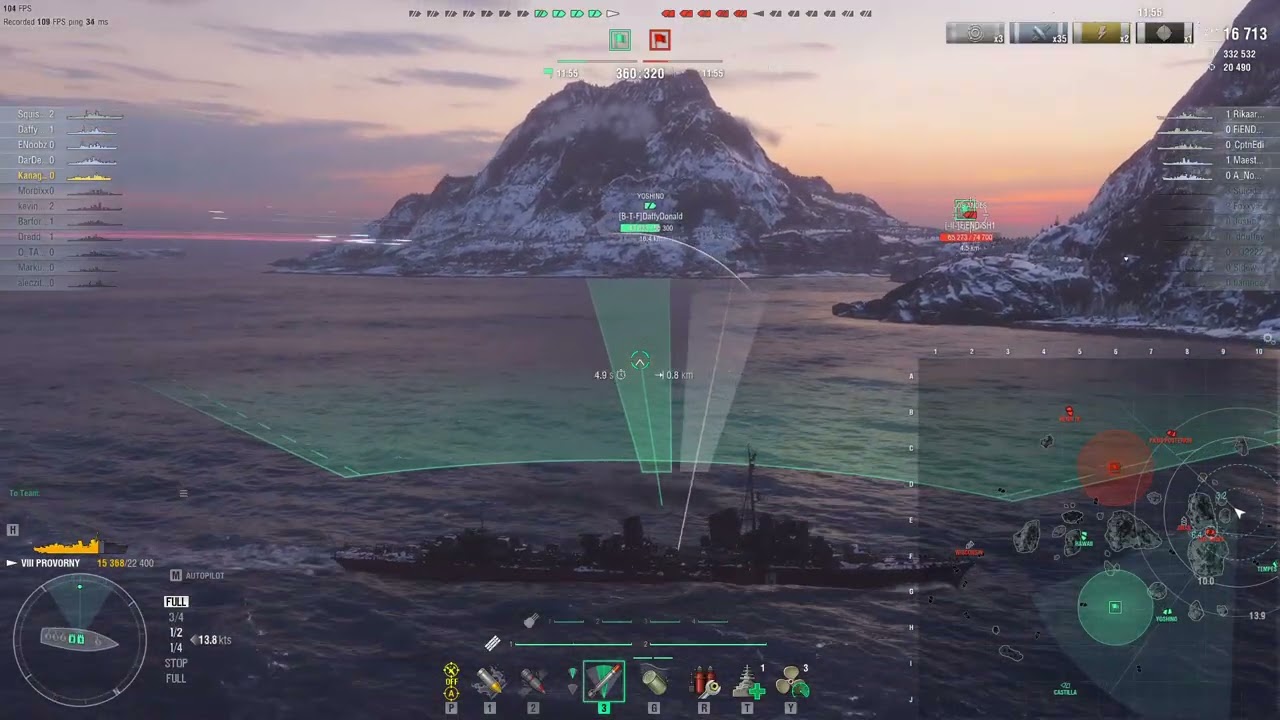 World of Warships PROVORNY ambush praised