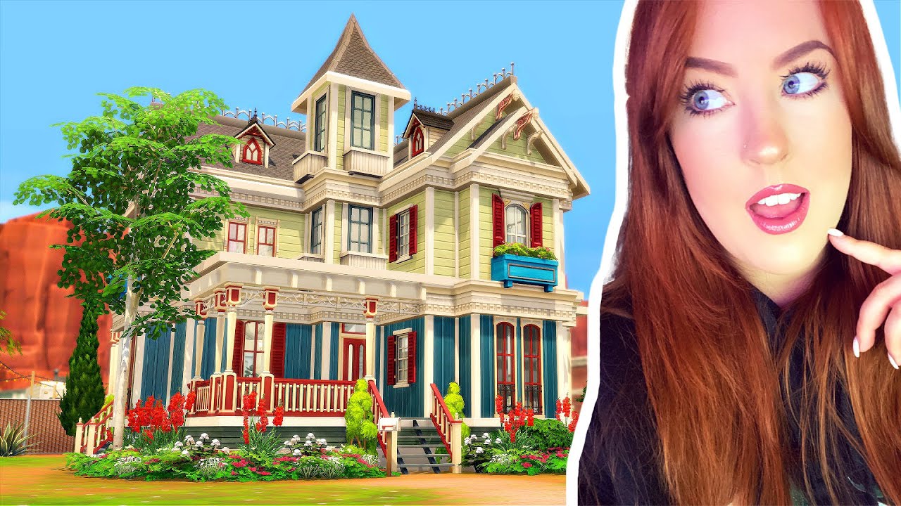 Quirky Victorian House 🌵 || The Sims 4 Speed Build (No CC)