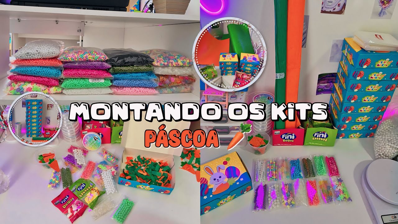 MONTANDO OS KITS DE PÁSCOA QUE VOU VENDER🐰🥕