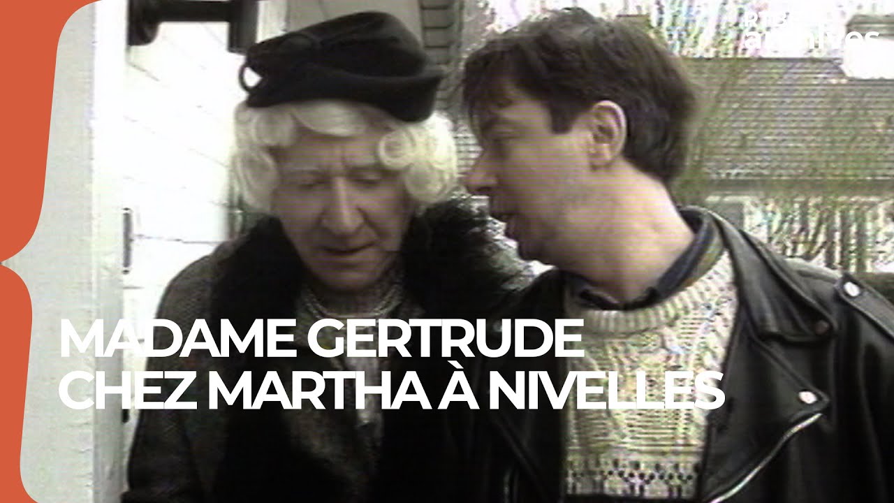 Madame Gertrude et son petit-fils chez Marthe à Nivelles en 1997 - RTBF Archives