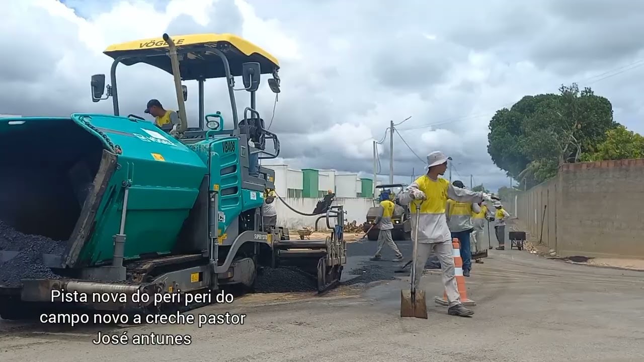 Pista nova da creche pastor José Antunes em peri peri al 