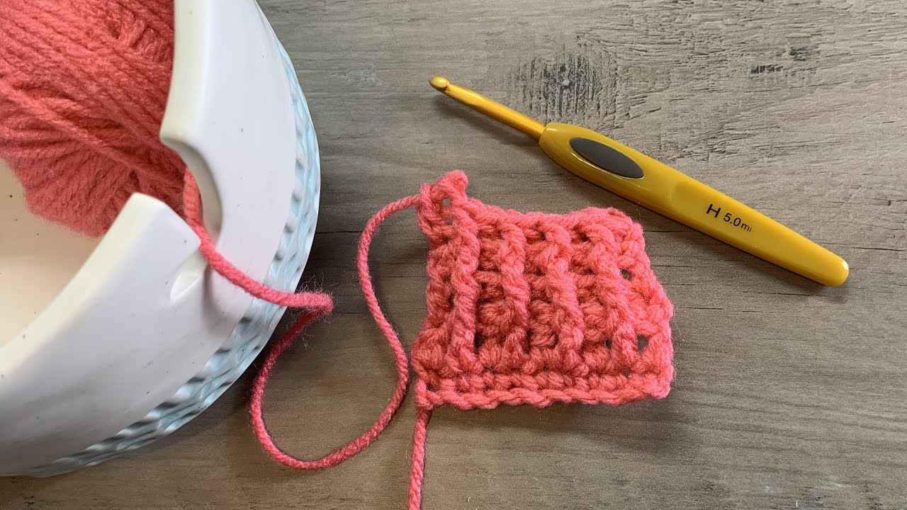 How to Front Post Double Crochet & Back Post Double Crochet, How to Crochet Ribbed Edging