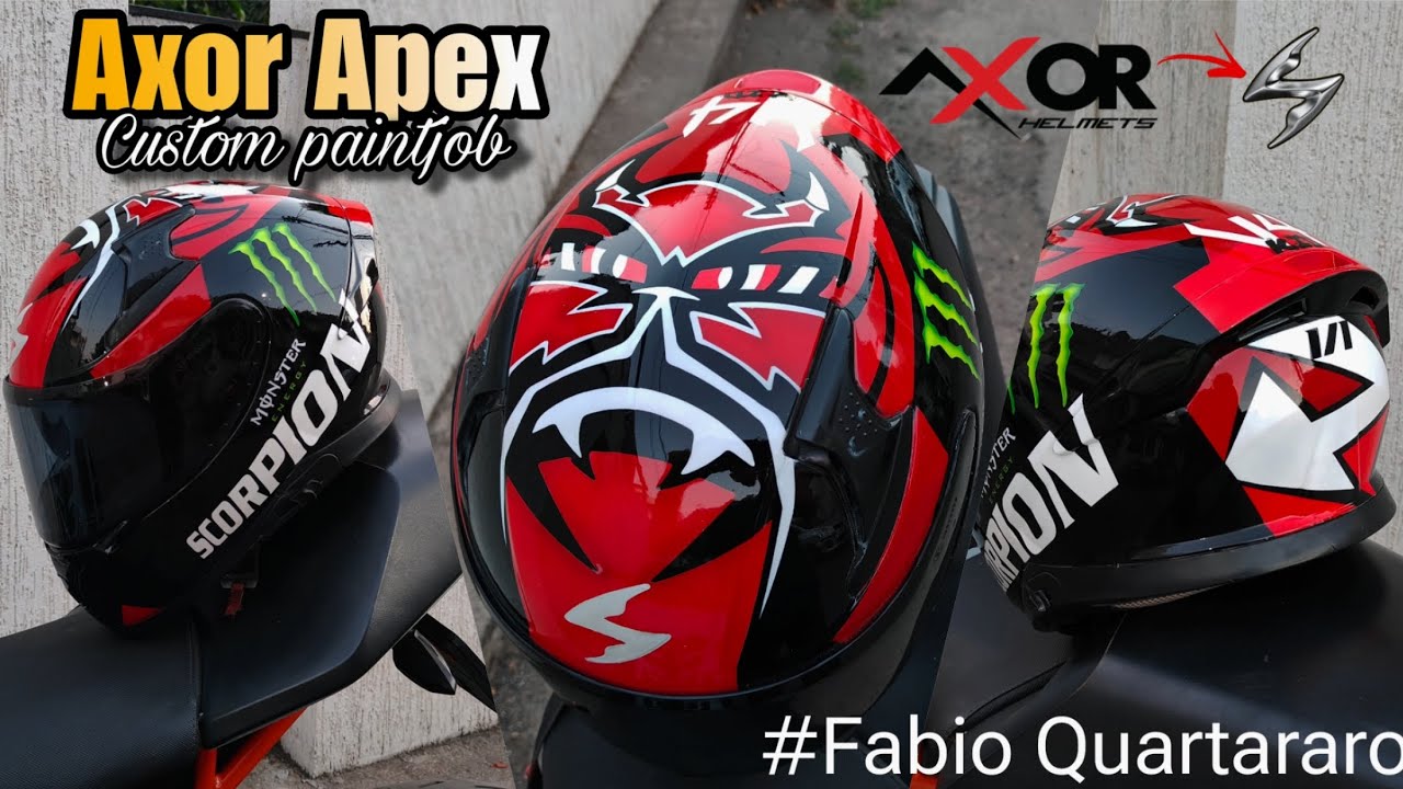 This Axor Apex Got a MotoGP Makeover | Fabio Quartararo Helmet Design | GJ05 | Full paint process