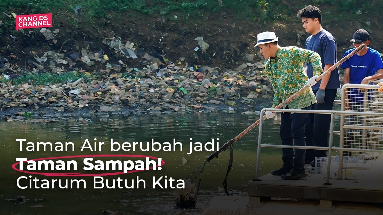 Inilah kondisi Taman Air Citarum yang berubah Menjadi Taman Sampah! Mari Sadar Lingkungan