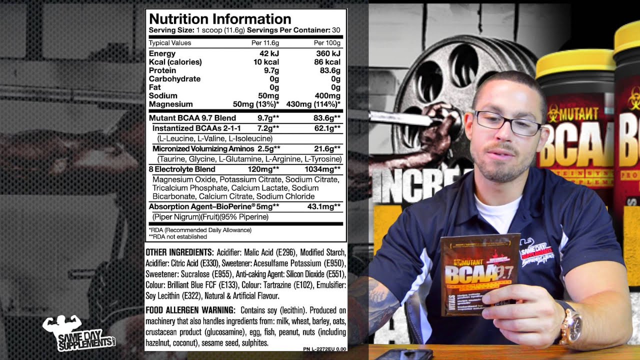Mutant BCAA 9.7 Review Amino Acids