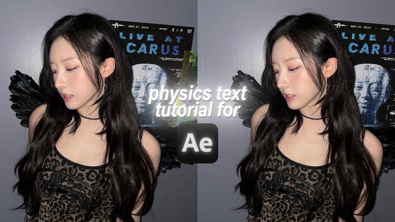 physics text tutorial (newton 4 need) | after effects
