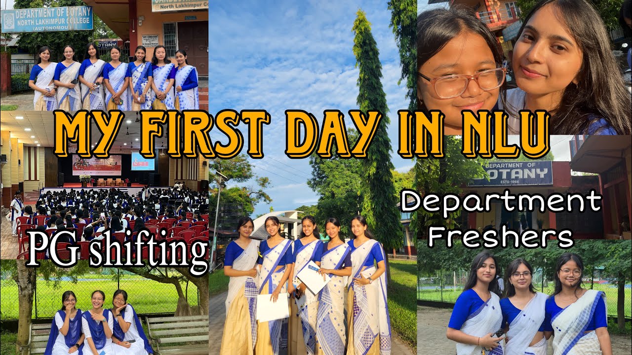 vlog| North Lakhimpur University 🩵| Department freshers 🌟