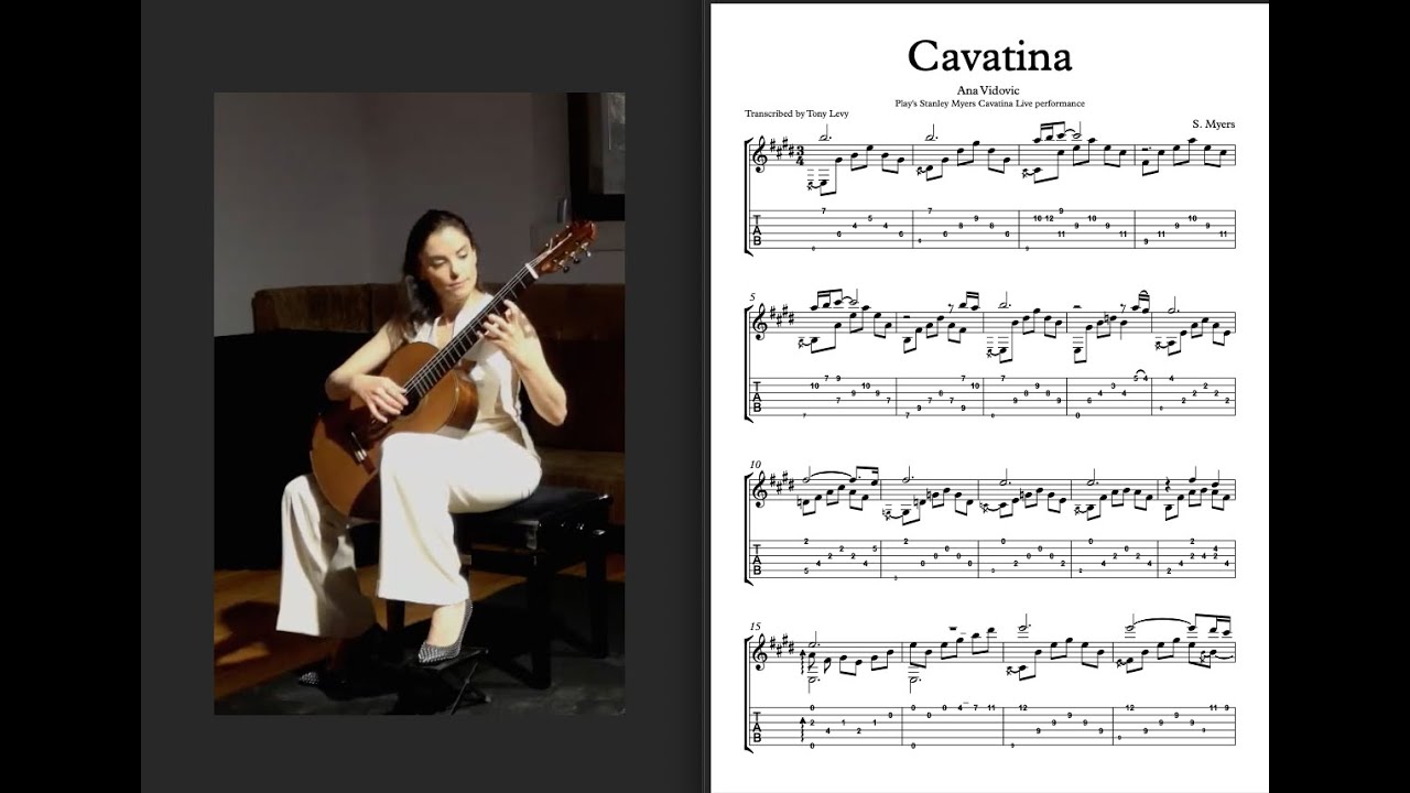 Cavatina - Ana Vidovic (Transcription)