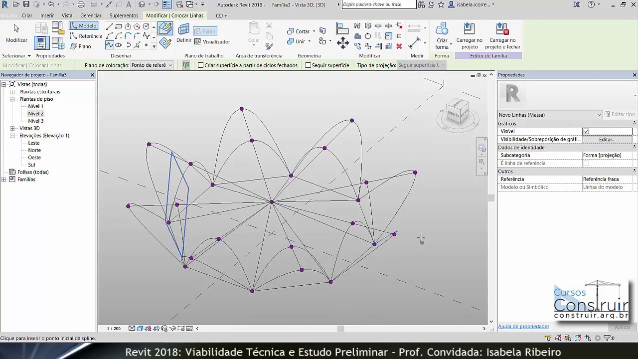 REVIT Viabilidade Aula 6.6: Modelando o Restaurante Los Manantiales de Félix Candela