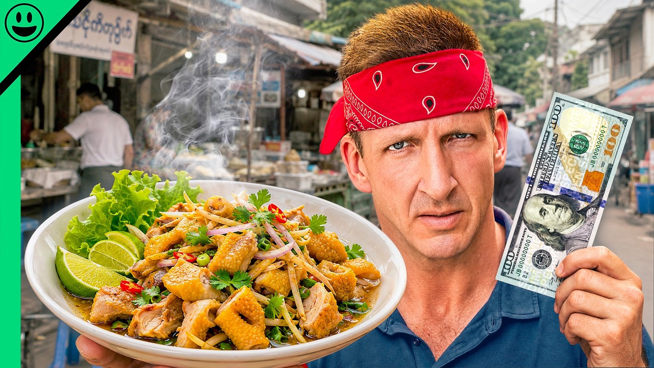 $100 Myanmar Street Food Challenge!!