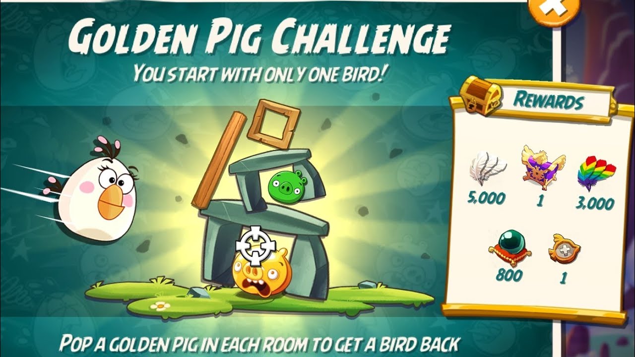 Angry birds 2 the golden pig challenge 4 Jan 2024 with Matilda #ab2 the golden pig challenge today