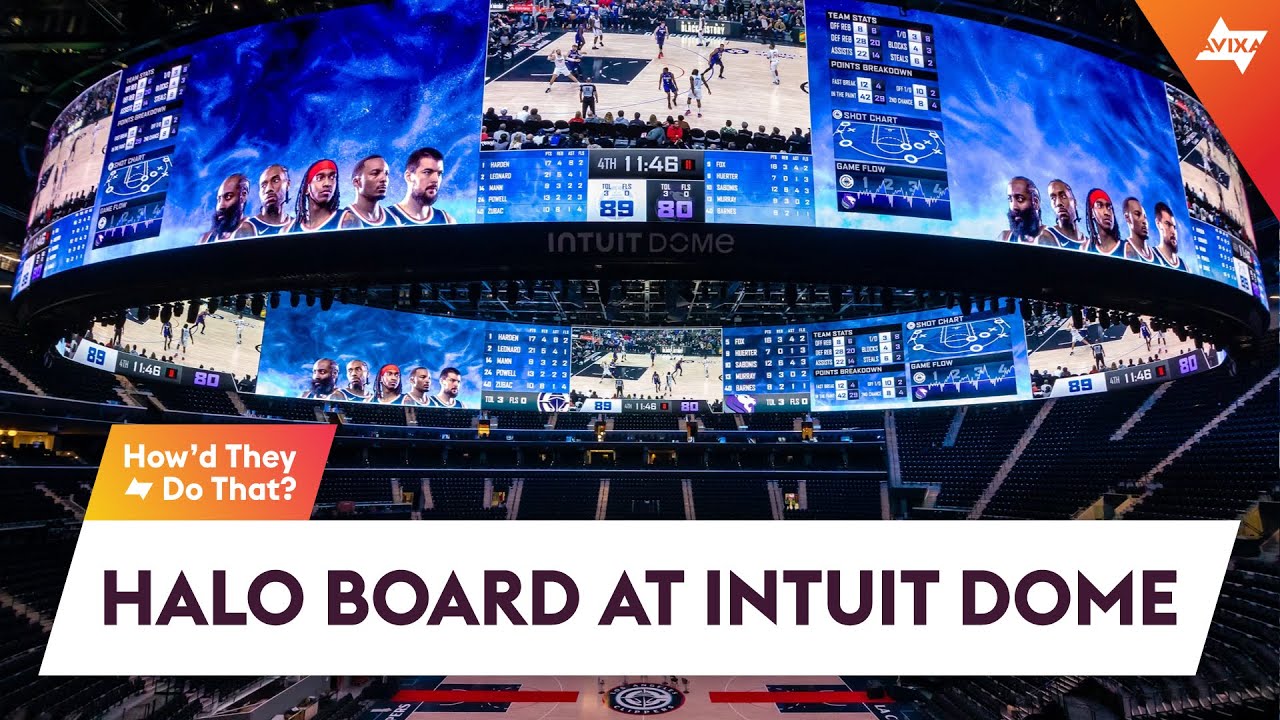 This Scoreboard&nbsp;Features an Acre's Worth of LED! The Halo Board at Intuit Dome