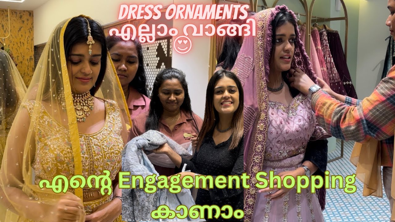 എന്റെ Engagement Shopping🛍️ അങ്ങനെ കഴിഞ്ഞു|Dress Ornaments എല്ലാം വാങ്ങി Asla Marley|Hila