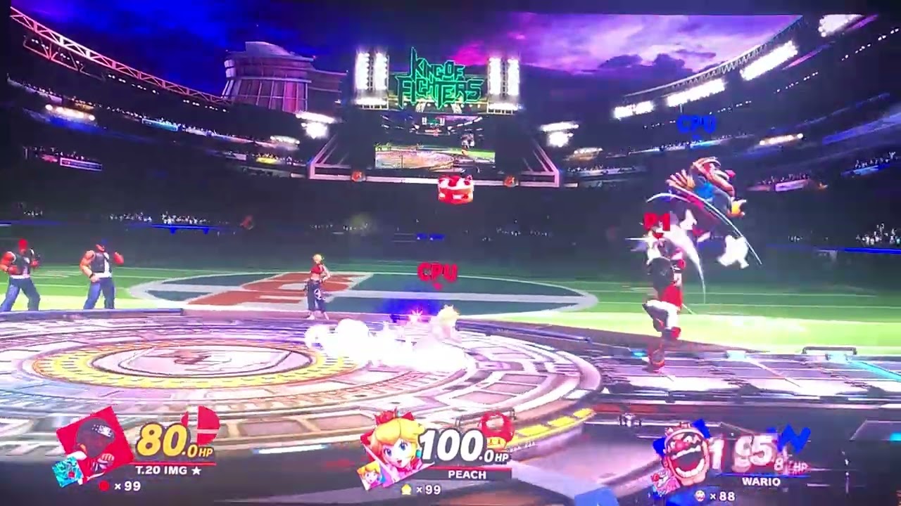 Super Smash Bros Ultimate, Mii T.20 I’MG & Peach, King of the Fighters Stadium 12