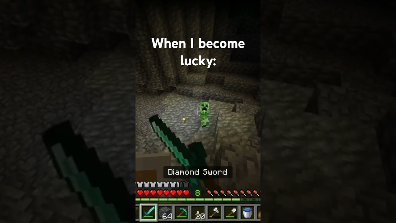 Unluckiest gamer ➡️ luckiest gamer #minecraft #shorts