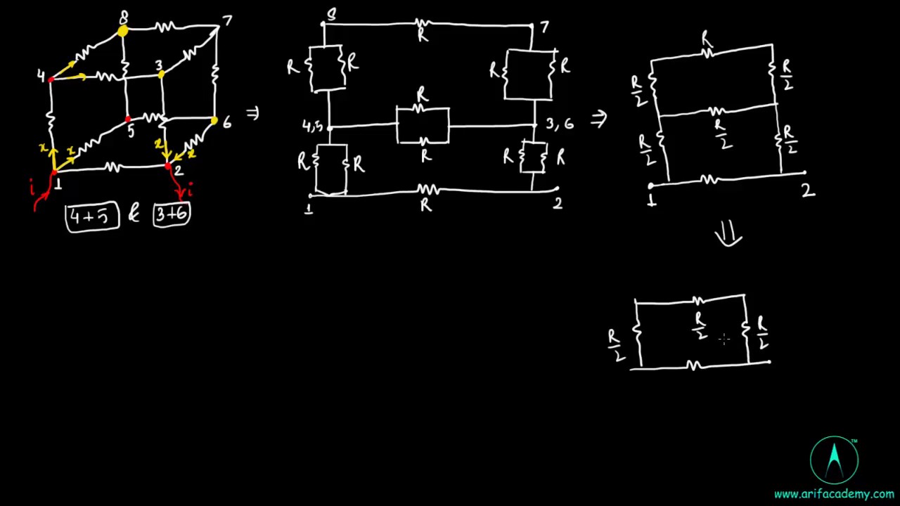 Equivalent resistance in cube across diagonal, edge and diagonal of face :I. E. Irodov problem