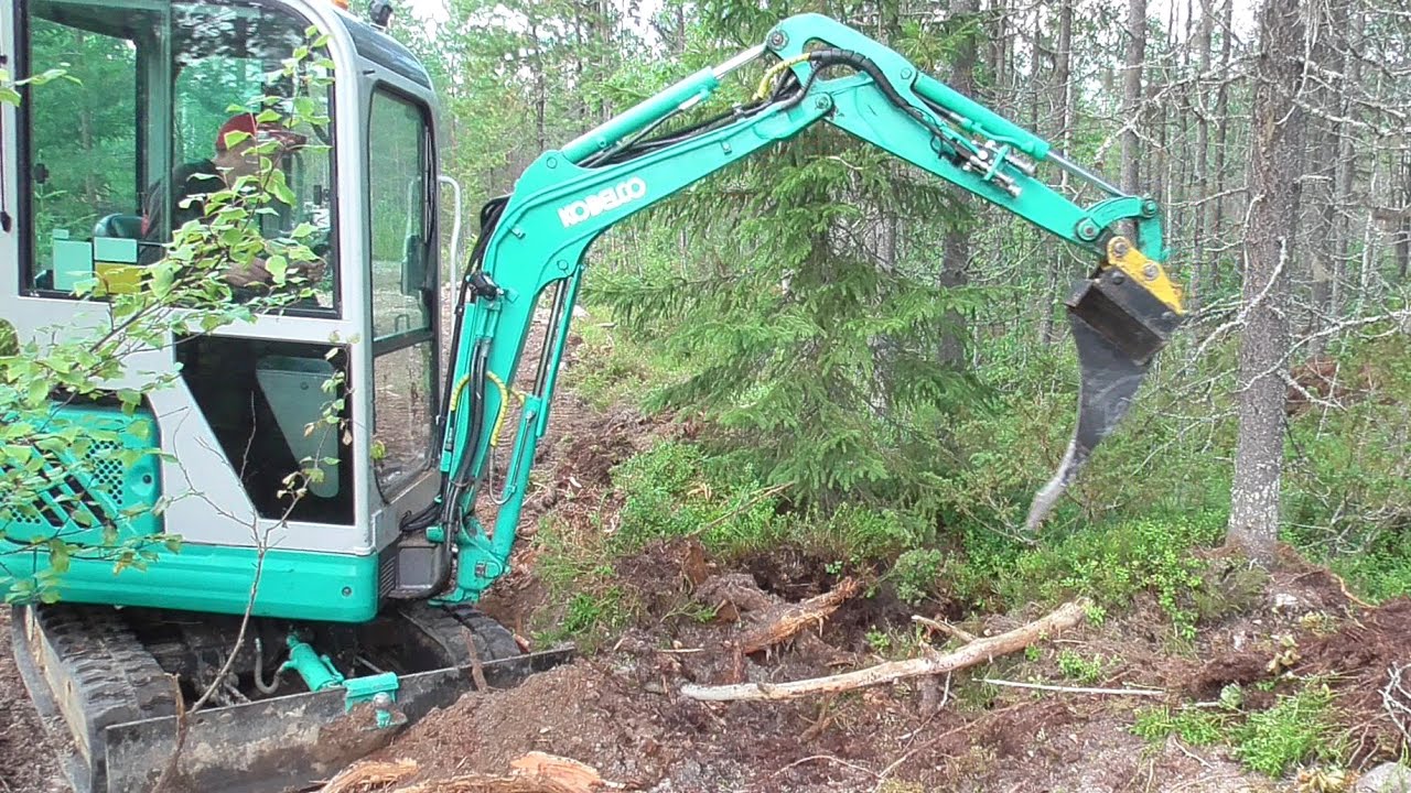 TESTI - DIY kantopiikki minikaivuriin | DIY Stump removal tool