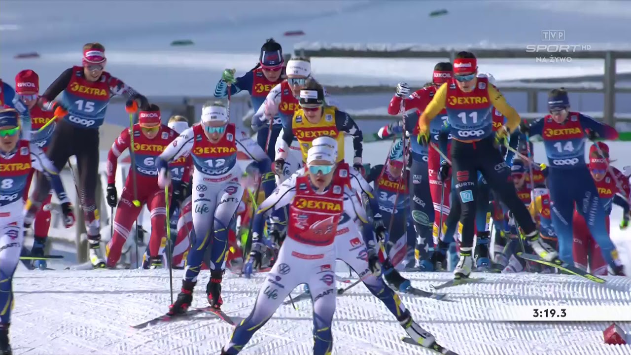 BIEGI NARCIAR. - 2021.01.10 - TOUR DE SKI W VAL DI FIEMME - 10 KM ST. DOWOLNYM NA ALPE CERMIS - HD
