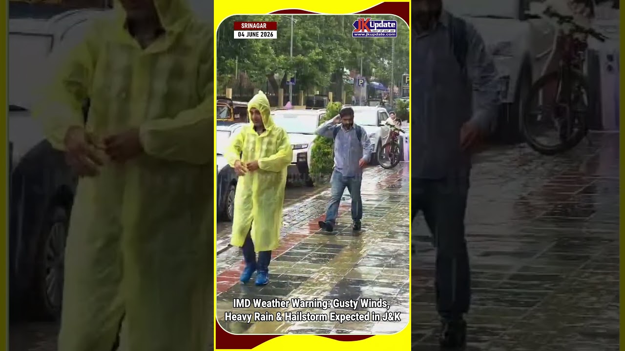 IMD Weather Warning: Gusty Winds, Heavy Rain & Hailstorm Expected in J&K
