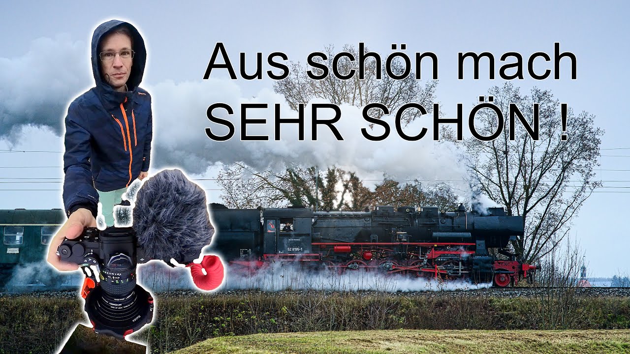 FOTO to GO 38 🚂💨Dampflok fotografieren und in Luminar NEO bearbeiten