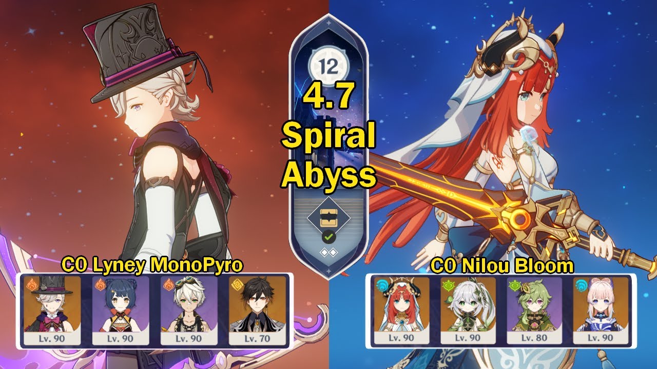LYNEY DOES HIS FAVOURITE MAGIC TRICK | 4.7 Spiral Abyss Floor 12