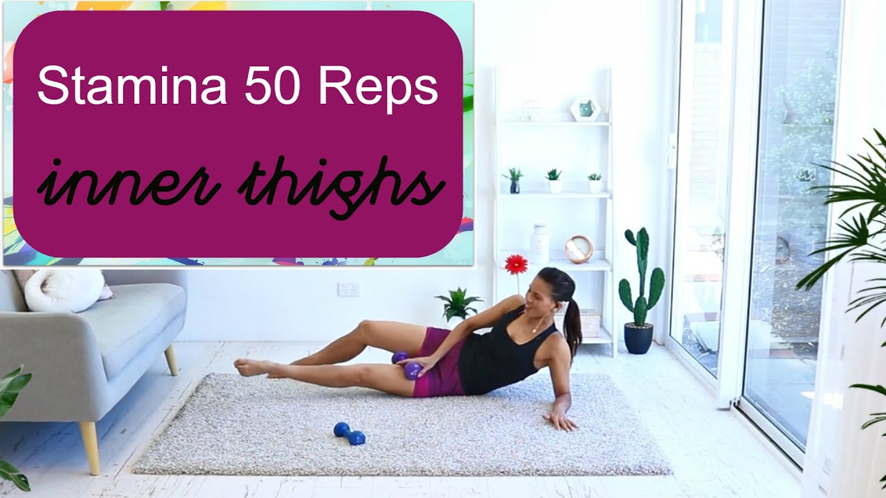 Pilates Inner Thigh Mat Workout - BARLATES BODY BLITZ Stamina 50 Reps Inner Thighs