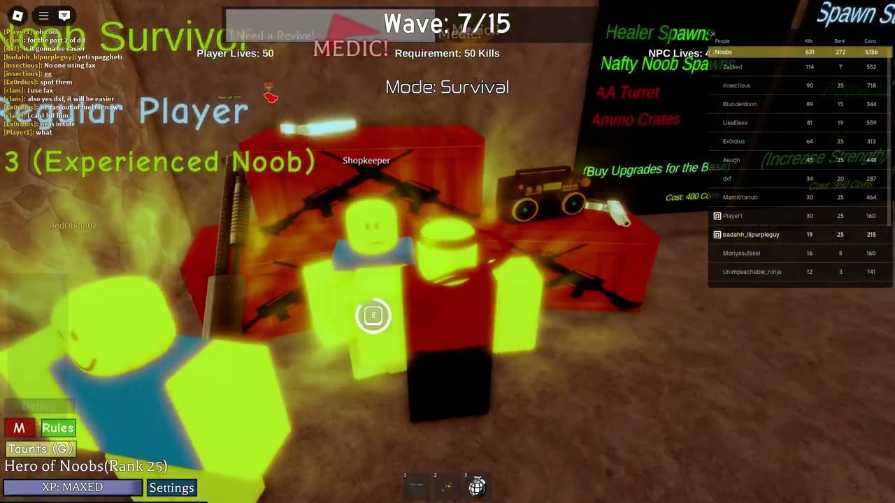 Noobs Vs Zombies Realish Reborn DD Run