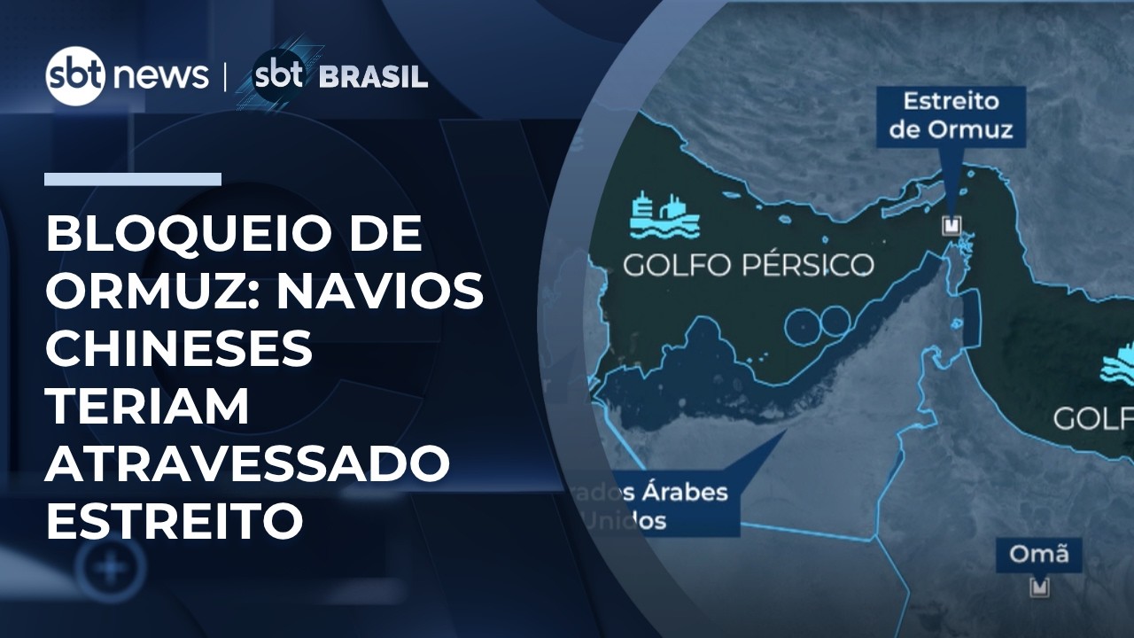 Bloqueio de Ormuz: Navios chineses teriam atravessado estreito; EUA negam | #SBTBrasil