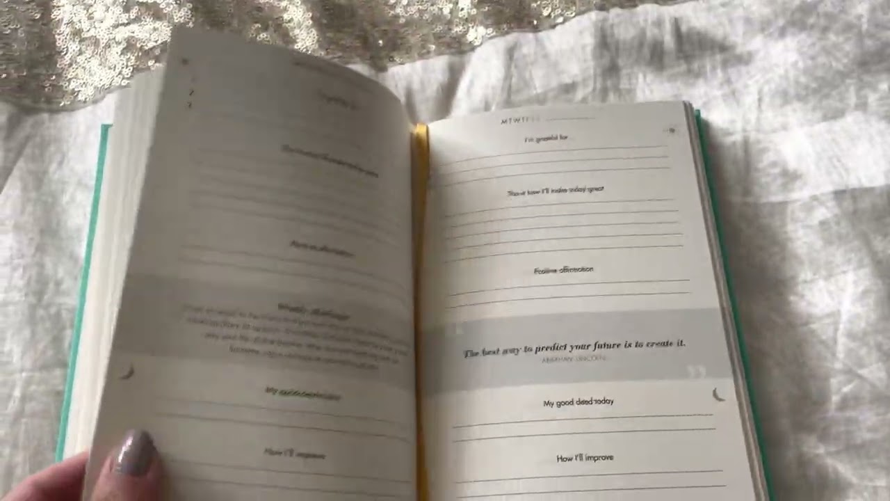 The 6 minute diary - Wellness Journal - Mental Health Journalling