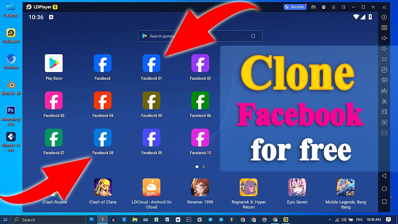 How to clone Facebook for free in LDPlayer 9 | How to clone Facebook app | @Mizzband