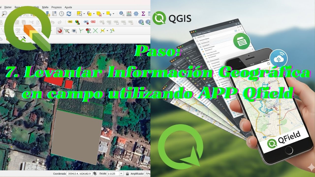 Mapeo en el campo Usando QField en tu teléfono