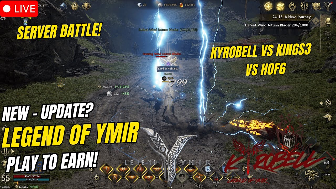 Legend Of Ymir | Server Battle Kyrobell Vs Kings3 Vs HOF6  ( Tagalog )