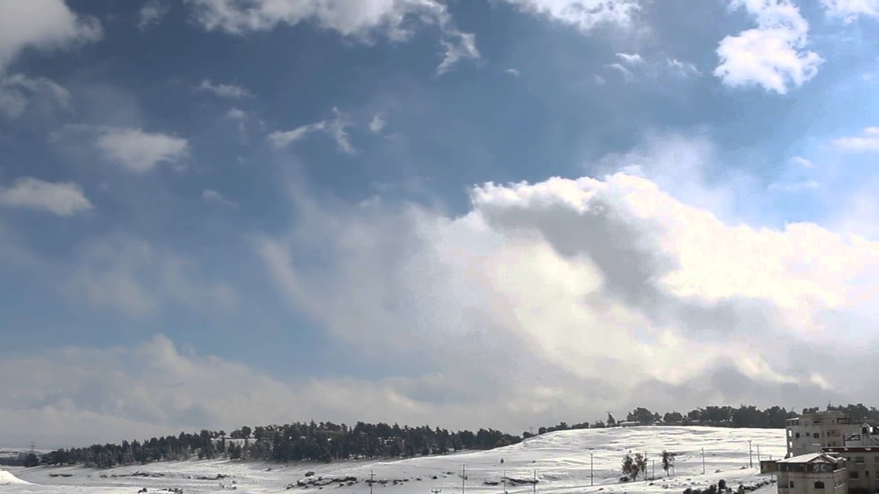 Time lapse Cloud&Snow - Amman Jordan
