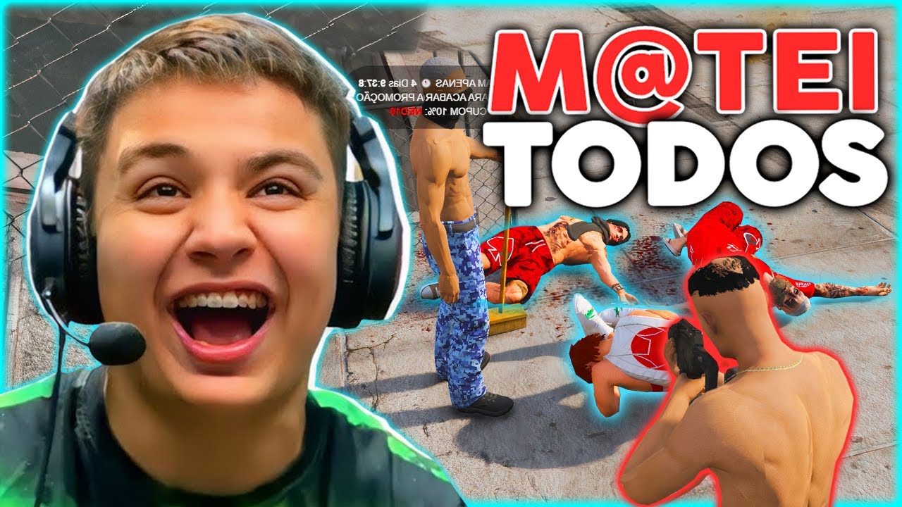 IRRITEI VÁRIOS BANDlDOS no GTA RP 😂 (Paulinho o LOKO)
