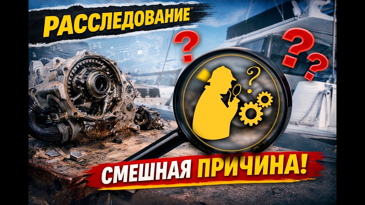 Отказ редуктора в море: причина оказалась до смешного простой
