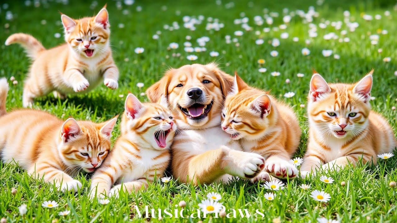 Телевидение для собак и кошек 🐶🐱 Музыка для снятия тревоги, предотвращения скуки и поддержания эм...