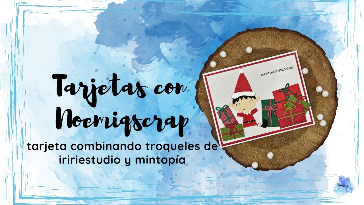 tarjeta combinando troqueles de iririestudio y mintopía