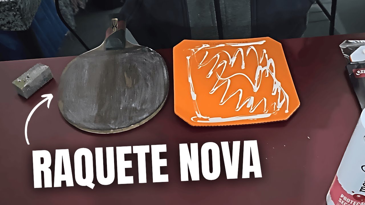 Montando Minha Raquete de Tênis de Mesa com Borracha Nova (Hurricane 8!)