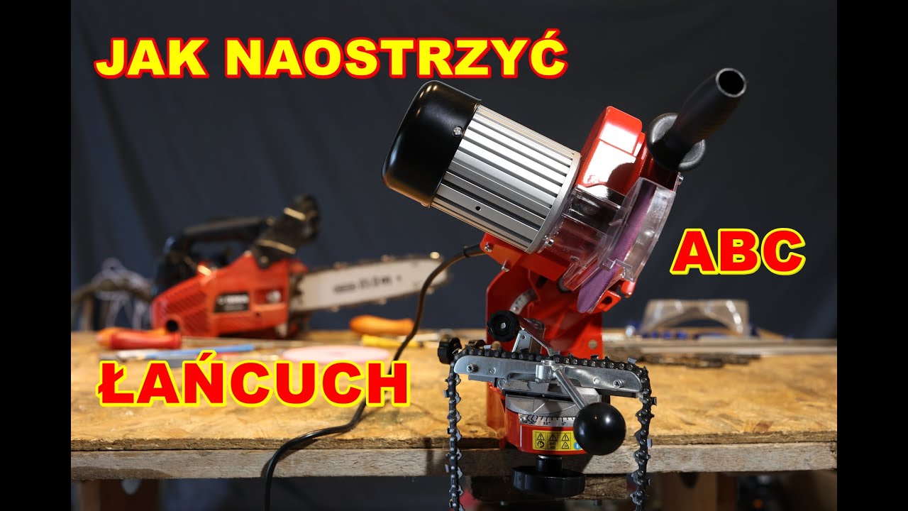 Ostrzałka łańcucha pilarki - Cedrus OS01 - Jak naostrzyć łańcuch - TEST ostrzenia i cięcia drewna.